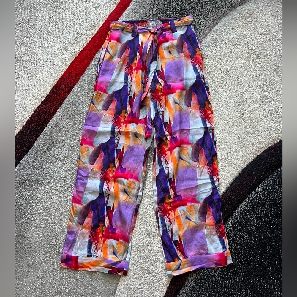 Ap.Ny Grandma Coastal Lightweight Sheer Harem Pants 3pc Bundle